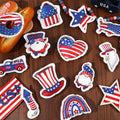 Oudain 24 Pc 5" Patriotic Star Ornaments Red White Blue Independence Day