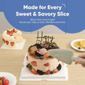 Chef's Path Easy Release Cake & Pie Server Lift-and-Serve Sage Green