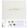 1DOT2 Wedding Guest Book 2025 Linen Photo Beige 100 Pages Acid Free Paper