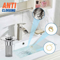 Vakabiu Bathroom Sink Drain Strainer Hair Catcher Stainless Steel 2PCS
