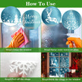 LOKIPA Christmas Window Clings Large Black Snowflakes Decals for Window