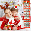 EASTVIO Christmas Cash Gift Envelopes Red 10 Slots Money Holder
