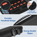 MIXPOET Switch 2 Carrying Case 10 Game Card Slots Portable Pouch Black
