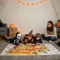 Artlunar Halloween Giant Coloring Poster Witch Ghost Bat Orange 31x72 Inch