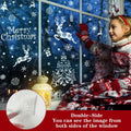 LOKIPA Christmas Window Clings Large Black Snowflakes Decals for Window