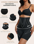 Sarin Mathews Womens High Waisted Tummy Control Shapewear Shorts Black Size XS-S