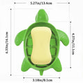 2 Pack Tortoise Soap Dishes Soap Holder with Drain Green Bathroom Kitchen