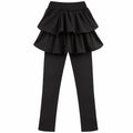 kdoikmu Girls School Uniform Leggings Skirt 2 Pack Black Navy 6-7Y