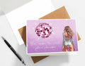 GIFTSFARM Birthday Card for Girls Women Purple Stars Music Theme