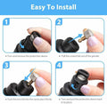 Generic Nail Grinder for Dogs Rechargeable USB LED Light 3 Speeds 1+2 Heads