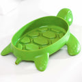 2 Pack Tortoise Soap Dishes Soap Holder with Drain Green Bathroom Kitchen