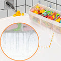 Austion 3 Compartment Horizontal Bath Toy Organizer Large White Mesh