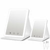 BACK KTCL 2 Pack 2025 Rechargeable Travel Makeup Vanity Mirror 72 LED Lights