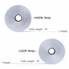 BQS 1" Self Adhesive Hook and Loop Tape 16ft Black Sticky Back Fastener