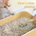 Thirdream Stainless Steel Cat Litter Scoop with Wood Grip Heavy Duty