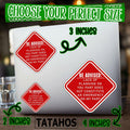 TATAHOS 3Pcs Lack of Planning Emergency Stickers Waterproof Vinyl 3" Multi