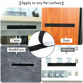 BQS 1" Self Adhesive Hook and Loop Tape 16ft Black Sticky Back Fastener