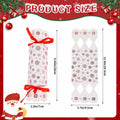 CCINEE Christmas Treat Boxes 24 Pack DIY Snowflake Ribbon Red Paper