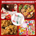 CCINEE Christmas Treat Boxes 24 Pack DIY Snowflake Ribbon Red Paper