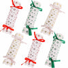 CCINEE Christmas Treat Boxes 24 Pack DIY Snowflake Ribbon Red Paper