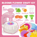windpaint Arts and Crafts DIY Fabric Flower Bouquet Kit for Kids Pink