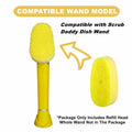 Yieyosd Compatible Dish Daddy Refill Heads 4Pack Yellow Sponge Refills
