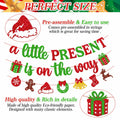 Ruicenbabiii Red A Little Present Is on the Way Baby Shower Banner Christmas