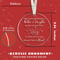 HUNIGIFT Daughter Christmas Ornament 2025 Acrylic Large 13 Daughter OPEN BOX