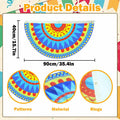 WUEURU Fiesta Decorations Cinco De Mayo Centerpiece Rainbow Mexican 15Pcs