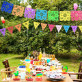 WUEURU Fiesta Decorations Cinco De Mayo Centerpiece Rainbow Mexican 15Pcs