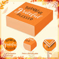 AllReal 100Pcs Thanksgiving Fall Pumpkin Orange Paper Napkins Disposable