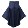 COSDREAMER Steampunk Ruffle Pirate Corset Skirt Belt Blue Size XL
