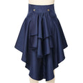 COSDREAMER Steampunk Ruffle Pirate Corset Skirt Belt Blue Size XL