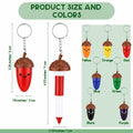 Sayglossy 21 Pcs Mini Acorn Cartoon Retractable Ballpoint Pens Bulk Cute Fall