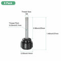 M METERXITY 6-Pack M4x25mm Knurled Clamping Knobs Carbon Steel Black