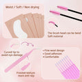 Anforlin Lash Remover Kit 10g Peach Scent with Eye Pads Brushes Tweezers
