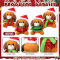 VioraWhite 16 Pack Mini Stuffed Dogs Plush Toys Colorful 4 Inches