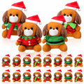 VioraWhite 16 Pack Mini Stuffed Dogs Plush Toys Colorful 4 Inches