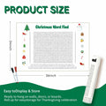 Christmas Word Search Poster Jumbo 36x24in 50 Words Holiday Game