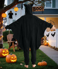 Unpifolov Kids Bat Cosplay Costume Jumpsuit Black Size S