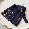 Zeroest Newborn Photography Wraps with Gold Stars Navy Size Crib