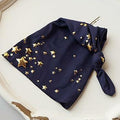 Zeroest Newborn Photography Wraps with Gold Stars Navy Size Crib