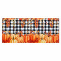 Miss Adola Pumpkin Plaid Fall Table Runner 13x72 Sunflower Decor