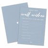 MBYHP Bridal Shower Games 30 Pcs Blue Wedding Cards Color A03 Size A03