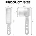 Generic 2Pack Blend Friend Professional Barber Hair Fade Comb White