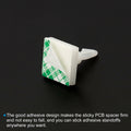 PATIKIL Sticky PCB Spacer Adhesive Standoffs 0.37" Height White 40 Pcs