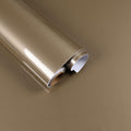 FANCYEASY Glossy Gold Brown Contact Paper 15.7x118in Waterproof Vinyl
