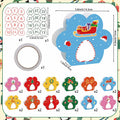 Hxezoc 24 Pcs DIY Christmas Advent Calendar Boxes Dog Paw Xmas Decoration