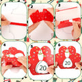 Hxezoc 24 Pcs DIY Christmas Advent Calendar Boxes Dog Paw Xmas Decoration