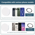 QxbBox Magnetic Selfie Mirror for Back Camera Compatible with Magsafe Case White